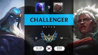 Challenger Match: Super Ryze vs Super Ambessa - KR server Patch 14.22