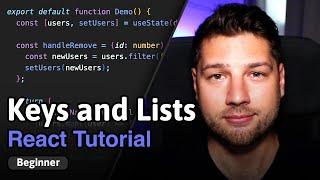 React Keys and Lists - Complete Tutorial!