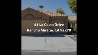 51 La Costa Drive Rancho Mirage CA 92270 | 3 Bedroom Condo For Sale