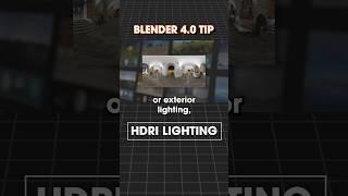 Blender Tip: Realistic lighting with HDRI images #blender #blendertips #blendertutorial