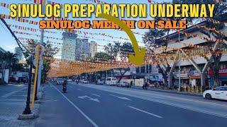 CEBU CITY IS PREPARING FOR SINULOG FESTIVAL. Osemena boulevard walking tour