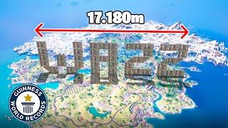 On a CONSTRUIT un Géant WAZZ sur la MAP de FORTNITE ! (RECORD DU MONDE)