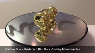 Carlisle Brass Mushroom Rim Door Knob M35R by More Handles