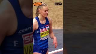 Pentathlon: Saga VANNINEN ️️ #EuropeanIndoorChampionships #Apeldoorn2025 #longjump #spopaW