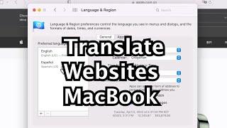 How to Translate Websites on Safari MacBook