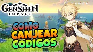  Como CANJEAR CODIGOS en GENSHIN IMPACT  [IOS, PC, IPAD, ANDROID, PS4]