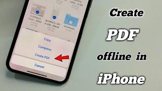 How to convert Photos to PDF in iPhone || How to make PDF file from Photos in iPhone  