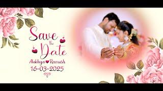 Classic Hindu Wedding Invitation Video 2025 || Save the Date ||