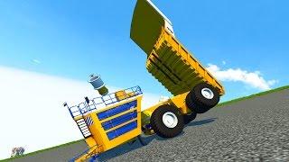 АДСКИЕ СПУСКИ - РАЗОРВАЛ БЕЛАЗ BEAMNG DRIVE