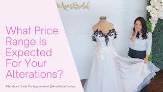 Cost of Alterations?  How Much Should You Expect to Spend on Bridal Alterations?