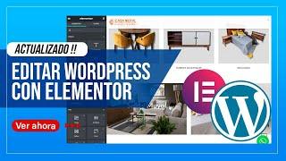 Como editar una página wordpress con elementor 2022