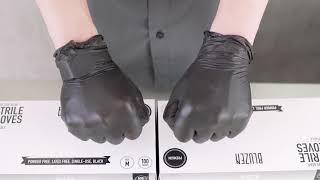 BluZen Black Nitrile Gloves