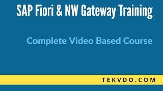 SAP Fiori Training - Complete video based course of SAP Fiori