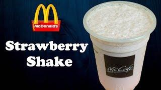 Make Strawberry shake like McDonald's at home | Easy strawberry syrup from scratch| Yummylicious