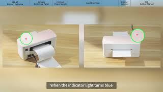 Phomemo PM-241BT Tutorial: How to Print out a Test Paper for Label Printer 241BT丨Setup Instruction