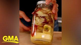 How to make apple cider vinegar at home l GMA