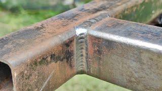 millions of welders don't know the trick of welding 2f position on thin square iron