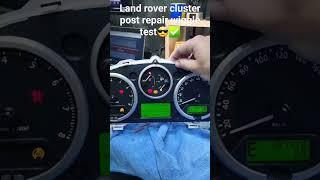 Land rover Cluster post repair wiggle test ️ #automobile #theecurepairclinic