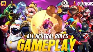 ALL NUETRAL ROLES GAMEPLAY IN ONE VIDEO ️ || DEMON KING GAMING || SUPER SUS || DKG ||