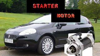 HOW TO REMOVE REPLACE STARTER MOTOR FIAT PUNTO - FIAT PUNTO CRANKING ISSIES - FIAT PUNTO START ISSUE