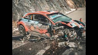 OTT TANAK HUGE CRASHING IN SS4  RallyeMonteCarlo  WRC 2020  HYUNDAI I20 WRC - [RALLY AIR]