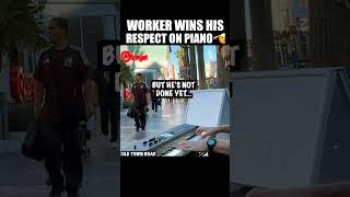 WORKER WINS HIS RESPECT ON PIANO 🫡