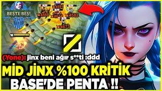 PENTA VERMEMEK İÇİN BASEYE KAÇTI ORDA KESTİM !! MİD JİNX %100 KRİTİK !!