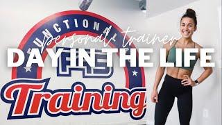 DAY IN THE LIFE OF A PERSONAL TRAINER | F45 coach, training clients, meetings...busy realistic day!!