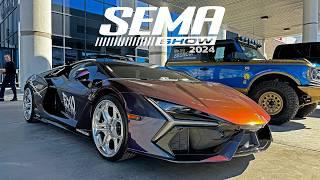 2024 SEMA Show Preview! The most epic Cars & Trucks in the outdoor display area [4K HDR]