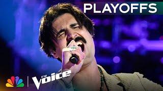 Danny Joseph Puts a Rock 'n' Roll Spin on "I Heard It Through the Grapevine" | Voice Playoffs | NBC