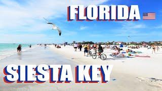 Siesta Key Beach Walking Tour - What is Sarasota Florida Like In January 2021?