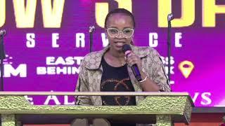Rev Joy Benson Tears to Bishop Ben . GOD Keep My Husband Alive