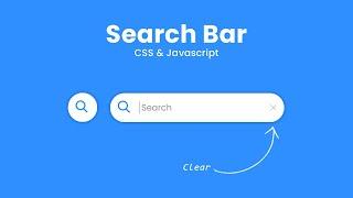 Search Bar Using Html CSS & javascript | CSS Expandable Search Box