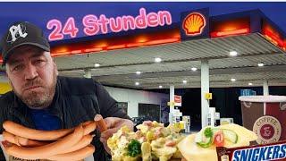 Ich esse für 24 Stunden nur an der Tankstelle [ Selbstexperiment ] MUKBANG