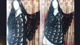 How to crochet Pineapple stitch Shawl tutorial Part1 @shcrochet9166  #yarn #wool #shwal #crochet