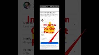 How To Recover Delete Chat On Instagram | Instagram old chat recovery #shorts