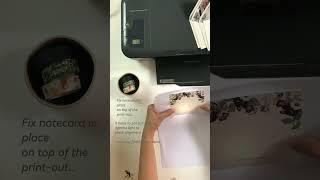 How to print invitation card using a desktop printer. (Professional looking when done!)