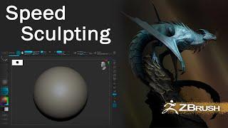 ZBrush speed sculpting Timelapse - "Dragon"