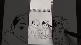 Why using AI when you can just Draw? | #ghibli #drawing #animedrawing #studio