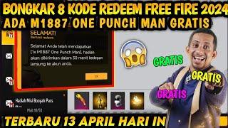 KODE REDEEM FREE FIRE TERBARU 13 April 2024 HARI INI 100% WORK