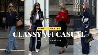 Mastering elegant casual wear: 12 Outfit formulas for elegant women (updated)