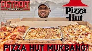DETROIT STYLE PIZZA MUKBANG! | Pizza Hut limited time specialty pizza!(FULL VIDEO)
