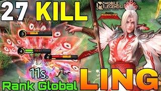 27 Kills Lord Shen Ling Kung Fu Panda x MLBB New Skin! - Top Global Ling by 11s. - Mobile Legends