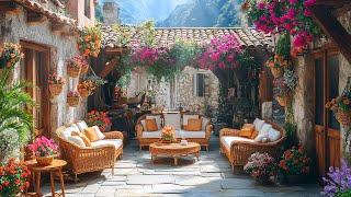 Sweet Jazz Melody with Spring Scent & Fresh Flowers  Peaceful Coffee Shop for a Happy, Joyful Mood