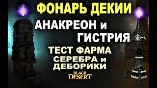 АНАКРЕОН и ГИСТРИЯ (ДЕКИИ). Тест фарма серебра и Деборики в БДО (BDO - Black Desert)