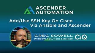 Adding/Using SSH Keys With Cisco Via Ansible And Ascender