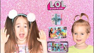 Leina and Lina Play with new LOL Surprises Kids Toys | L.O.L Surprise Deluxe, Remix OMG,Clubhouse