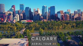 Downtown Calgary - 4K AERIAL DRONE SKYLINE TOUR