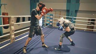 The speed of a 5-time Russian boxing champion! Combat sparring