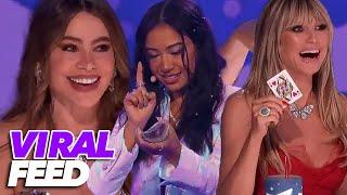 Anna Deguzman's SENSATIONAL UP CLOSE MAGIC TRICK Blows The Judges' Minds! | VIRAL FEED